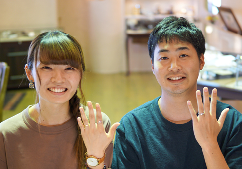 Akinori&Maki様 (PG/Pt 北アルプスの結婚指輪)