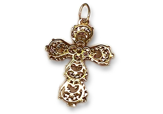 K18製ペンダントトップをイヤリングに加工