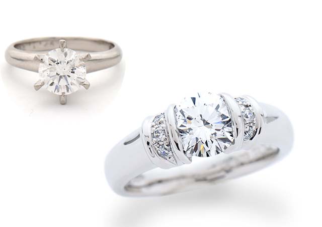 N様 (プラチナ製 1.15ct立て爪ダイヤリング をリフォーム)