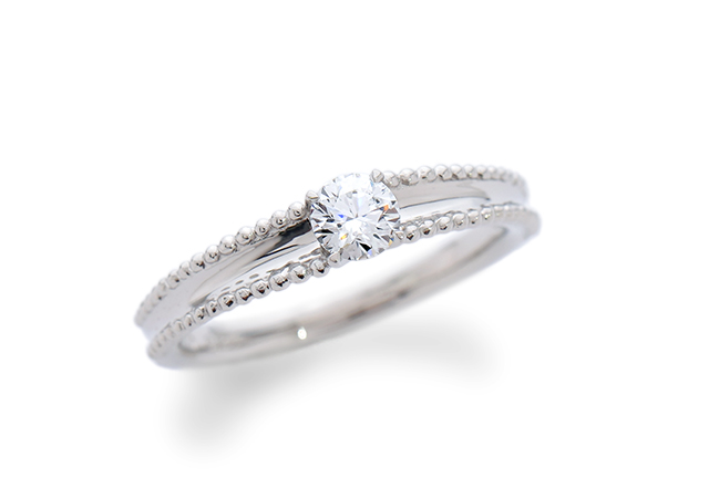 Y様 (プラチナ ウェーブのダイヤ婚約指輪をリフォーム)