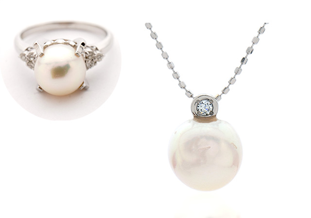 Y様 (プラチナ アコヤ真珠の指輪をペンダントにリフォーム)