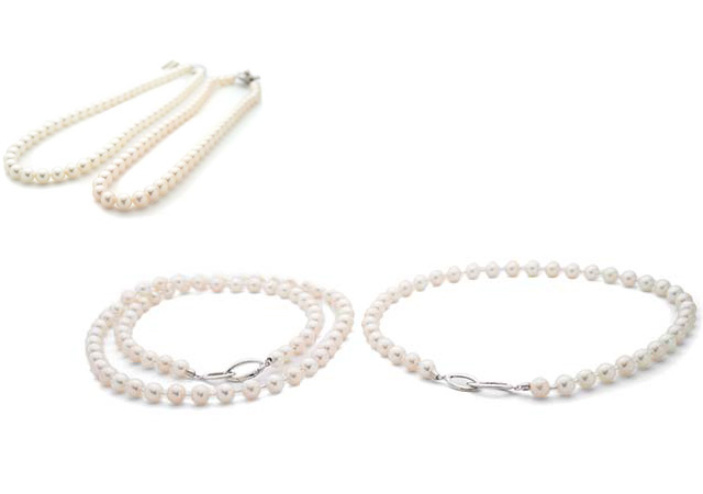 H様 (アコヤ真珠2本のネックレスを組み合わせたリフォーム)