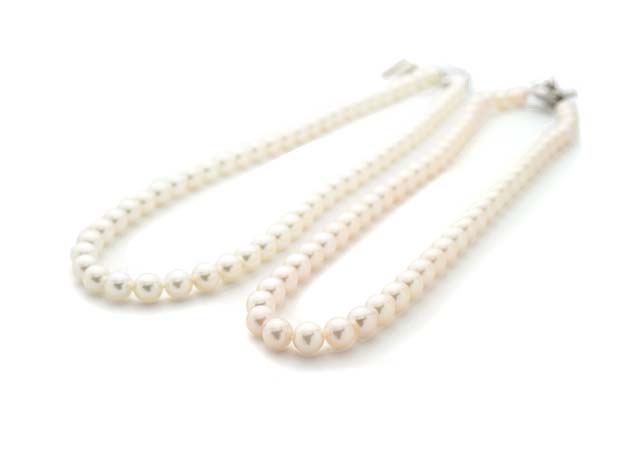 H様 (アコヤ真珠2本のネックレスを組み合わせたリフォーム)