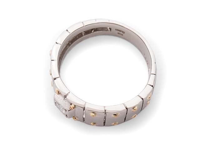 プラチナ/K18製指輪の変形修理