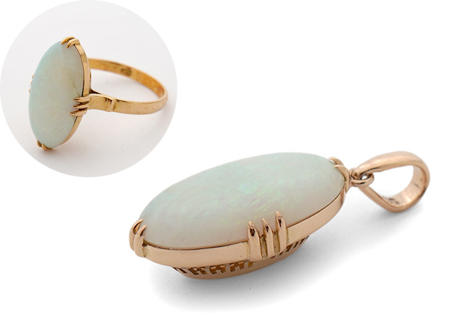 T様 (K18 オパールの指輪をペンダントへリフォーム)