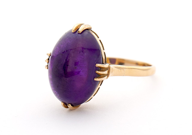 T様 (プラチナ アメシストの指輪をプラチナペンダントにリフォーム)