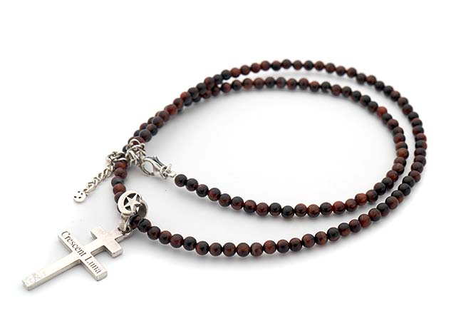 ストーンネックレスの糸替え