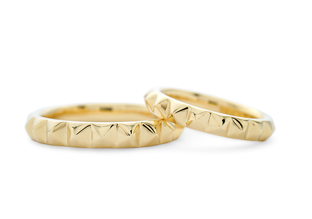 新木様 (K18 喜平ネックレスをスタッズリングへリフォーム)