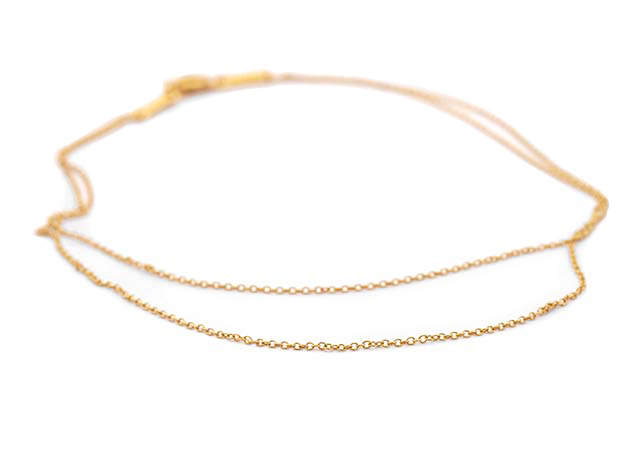 K18イエローゴールド製ティファニーネックレスの切れ修理