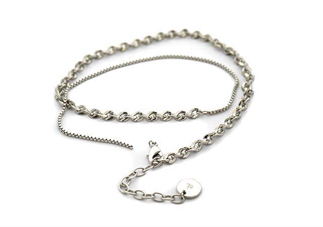 合金ネックレスの切断と留め具外れ修理