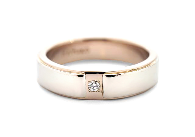 プラチナ/WG指輪のダイヤ欠損修理