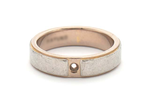 プラチナ/WG指輪のダイヤ欠損修理