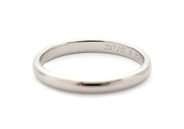 プラチナ製ティファニー指輪の刻印消し